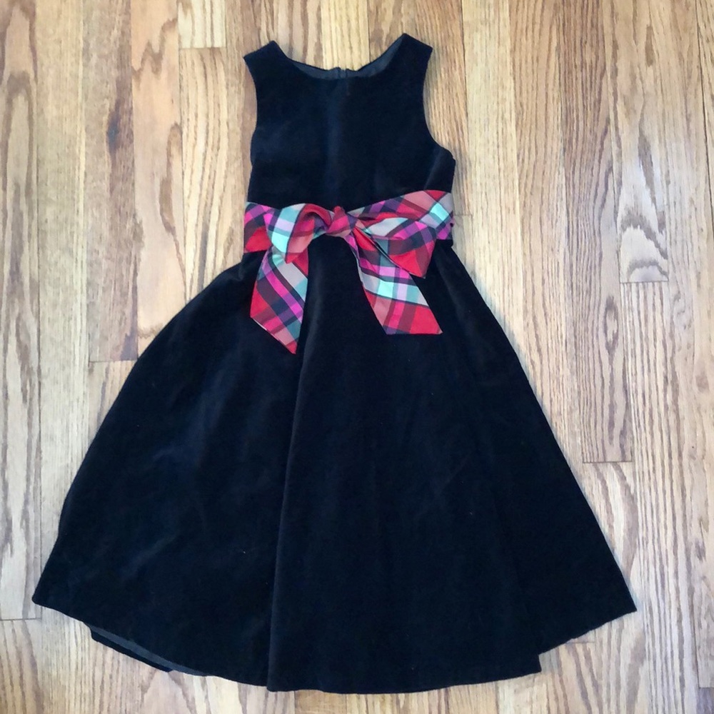 Black velvet dress
